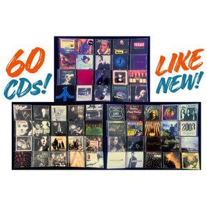 60 CD Lot – Pop Rock Country Jazz Blues Compilations – Like New Discs, Free Ship